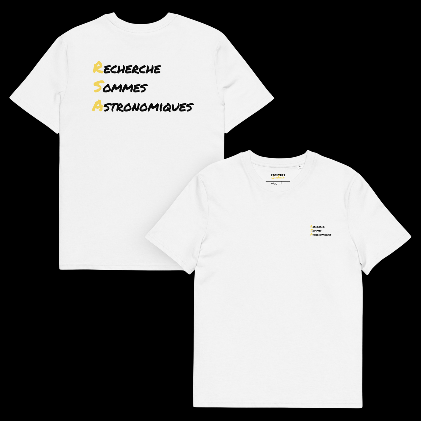 T-Shirt "RSA" (Recherche Sommes Astronomiques)